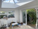 Ground floor home extension - kitchen and conservatory.