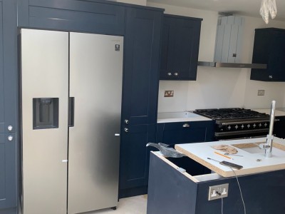 Ground floor home extension - kitchen and conservatory.