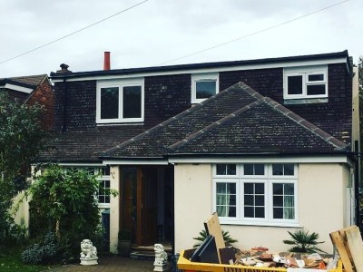 large double dormer extension bungalow to house