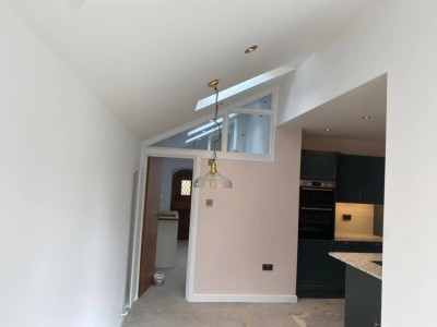 outbuilding conversion kitchen shower room croydon